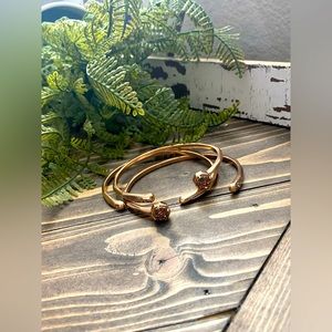 Rose Gold Kendra Scott Cuff Set